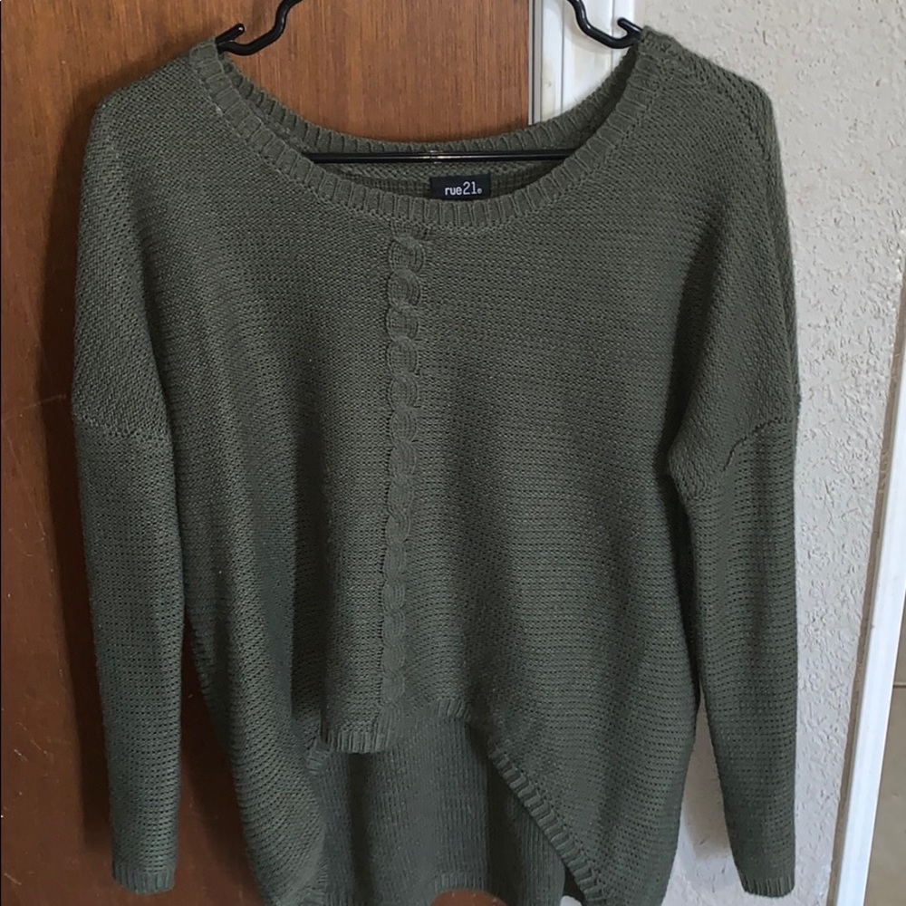 High low sweater